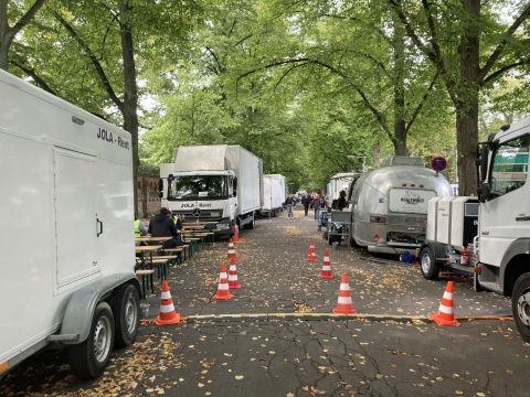 Die Basis des Filmteams an der Orli-Wald-Allee © nordmedia