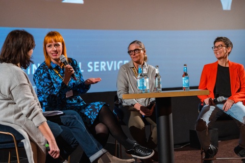 Sane Cinema Podiumsgespräch. Foto: © Carisma Media GmbH