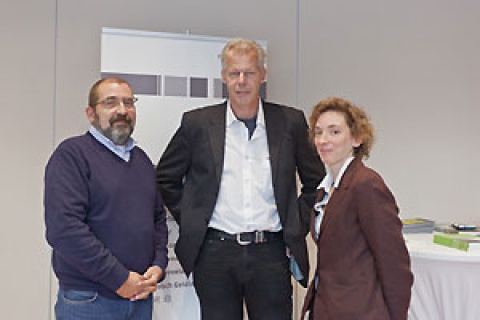 Referent Prof. Dr. Lambert Grosskopf, Jochen Coldewey und Eva Jürgens